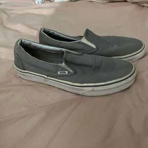 Grey slip on vans